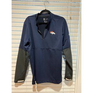 Nike Denver Broncos On‎ Field 1/4 Zip Pullover - Size L